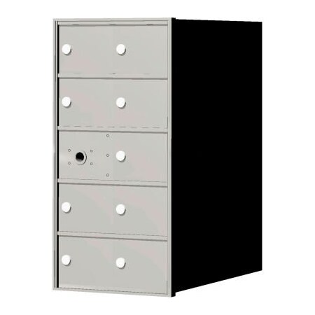 Florence Mfg Co Florence 4B+ Horizontal Mailbox, 28" H, 9 Mailboxes, Front Loading, Aluminum, USPS 140052A